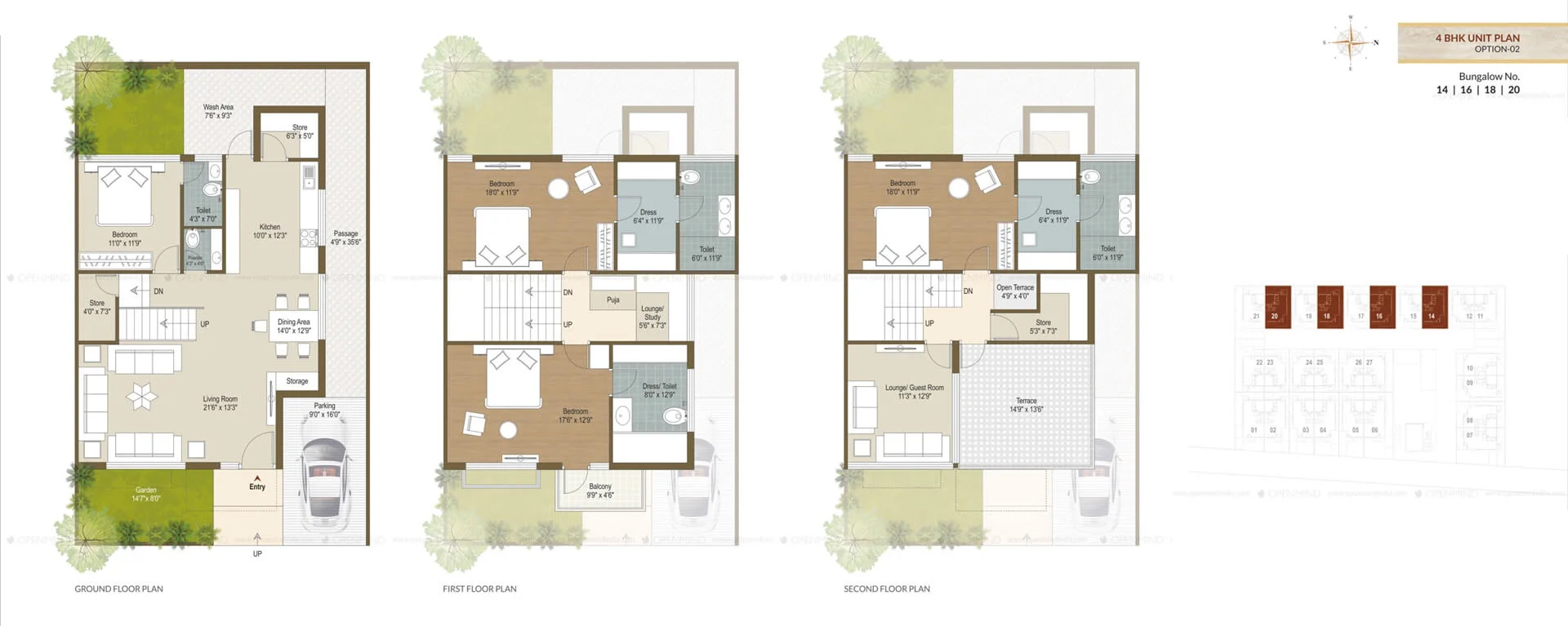 4_BHK_Bungalows_Plan_In_Ahmedabad